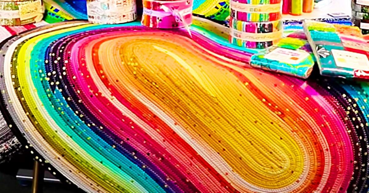 How To Make A Jelly Roll Fabric Strip Rug