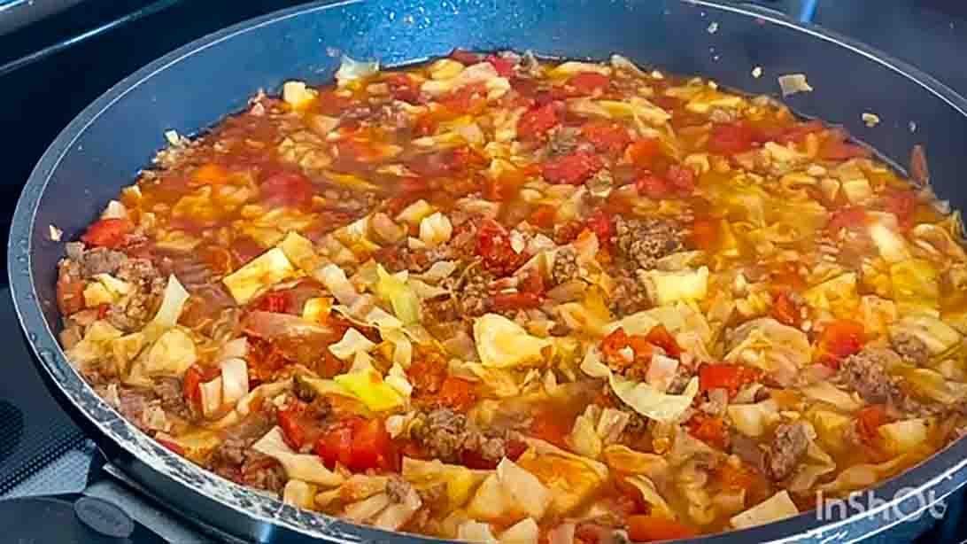 Unstuffed Cabbage Roll Skillet Recipe