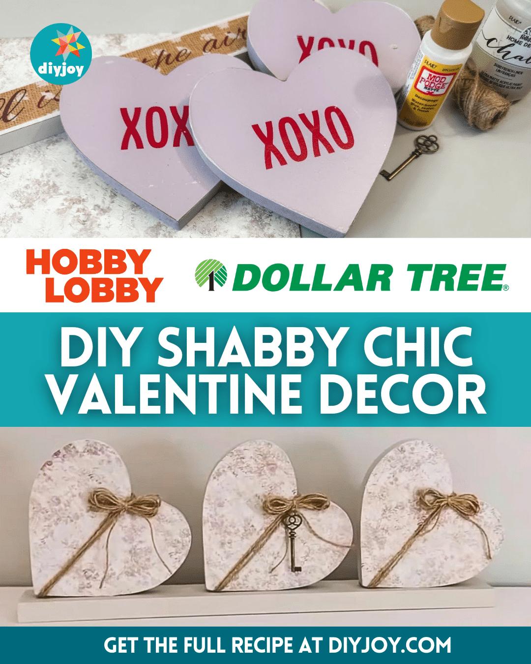 Easy DIY Shabby Chic Valentine Decor