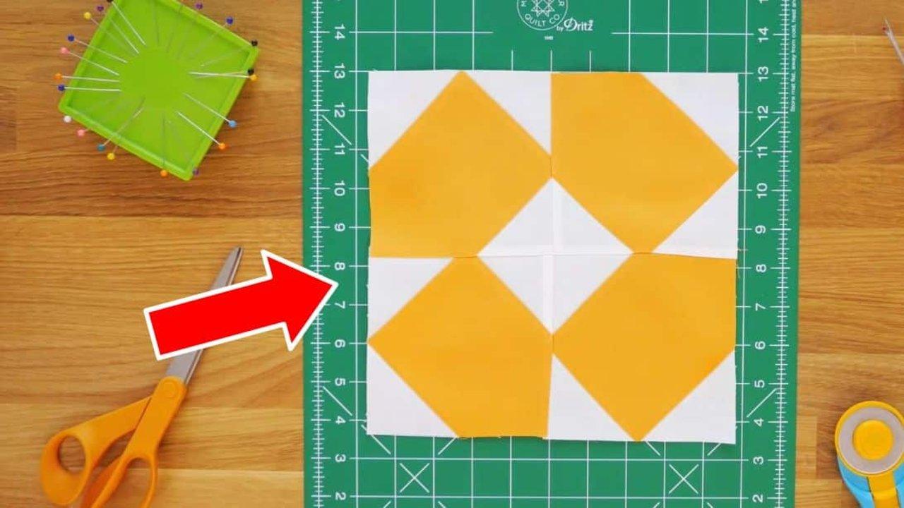 Dizzy Daisy Quilt Block Tutorial