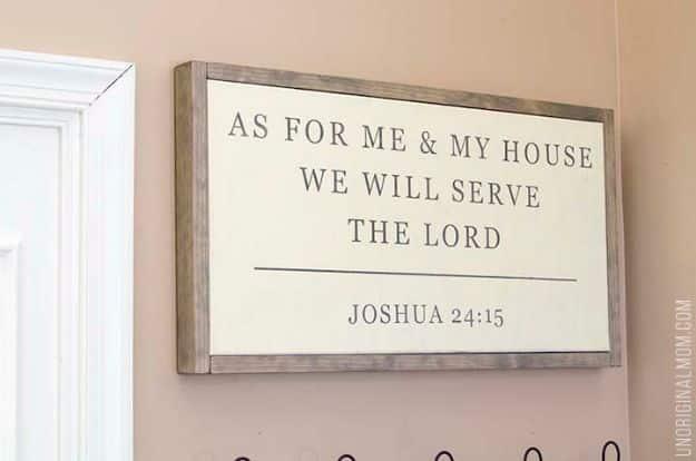 DIY Painted Canvas Farmhouse Sign, a joanna gaines inspired gift worth trying this season and worth a look