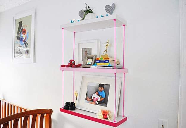 Cheap DIY Projects for the Home - DIY Shelves for Bedroom Decor - DIY Projects & Crafts by Sueeye #diy #quickcrafts #crafts #easycraftss