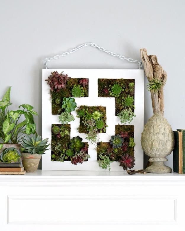 IKEA Lack Table hack To Succulent Vertical Garden, easy enough for a beginner and an idea worth saving for later