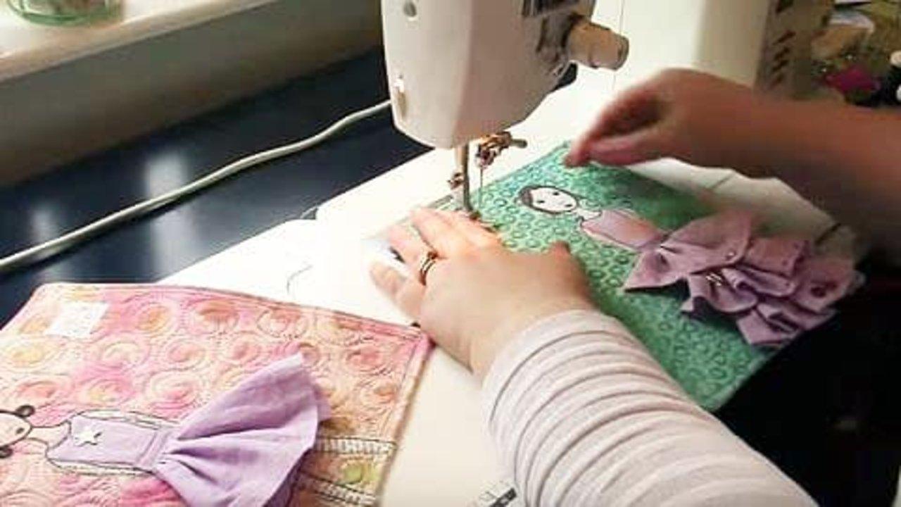 Art Quilt Tutorial: Girls In Their Fancy Dresses
