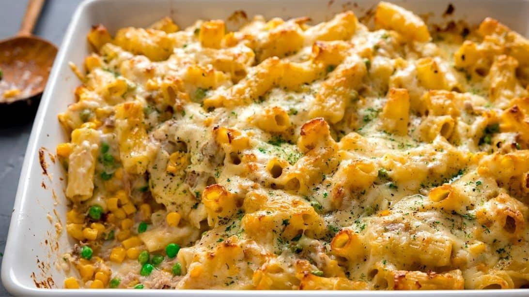 Easy Creamy Tuna Pasta Bake