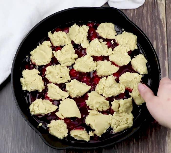 How To Make Skillet Cherry Cobbler