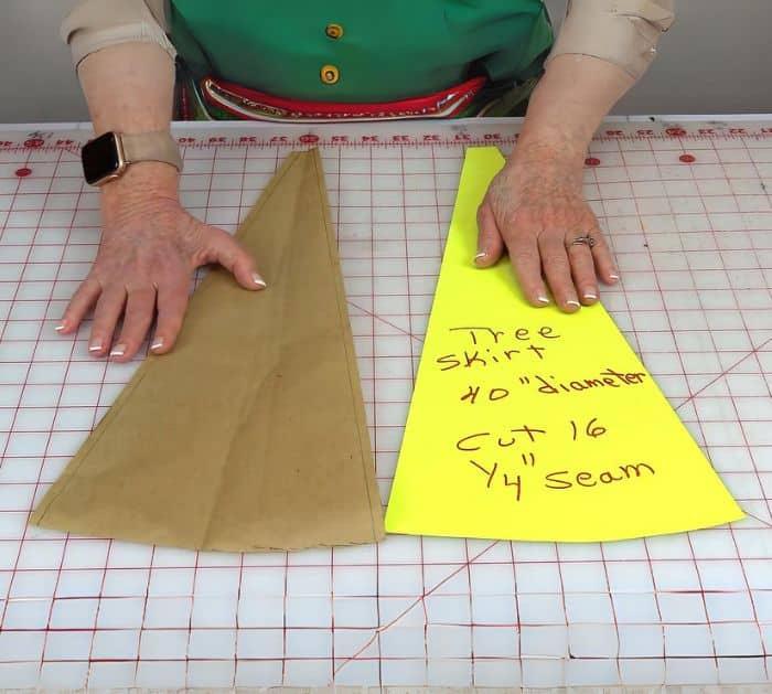 DIY Christmas Tree Skirt Materials