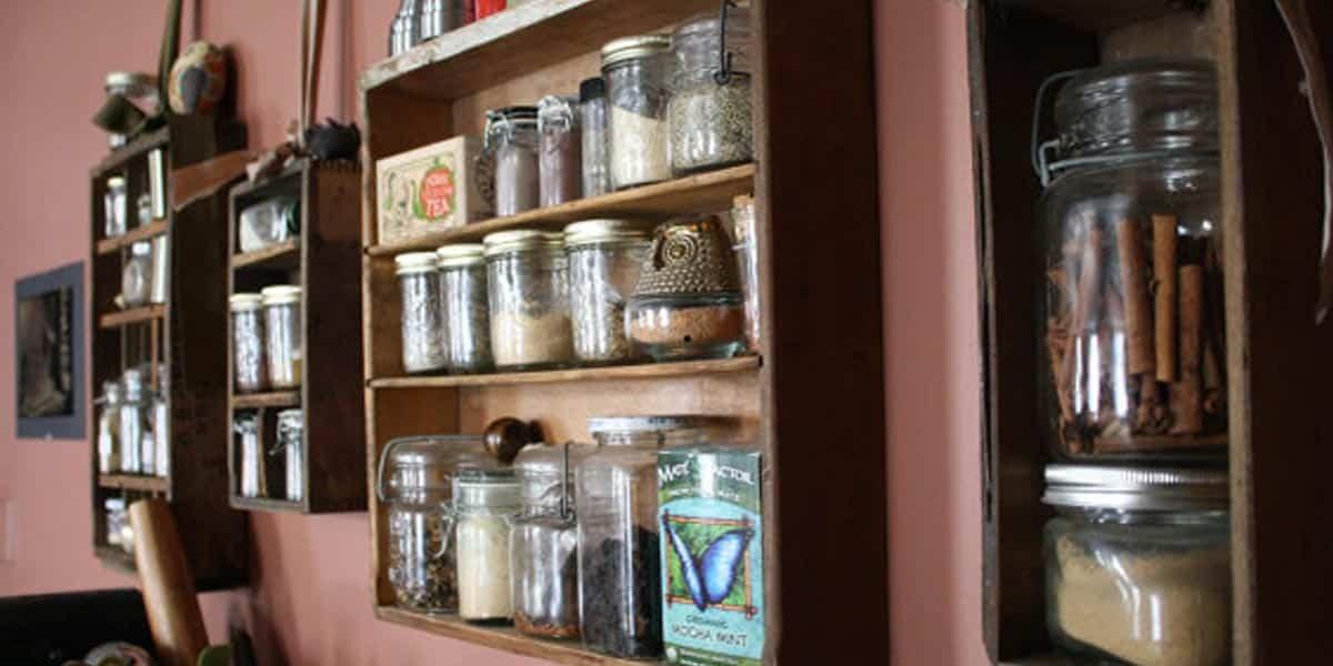DIY Repurposed Drawer Shelf, budget friendly using stuff already sitting in a bin and a detail guests always ask about