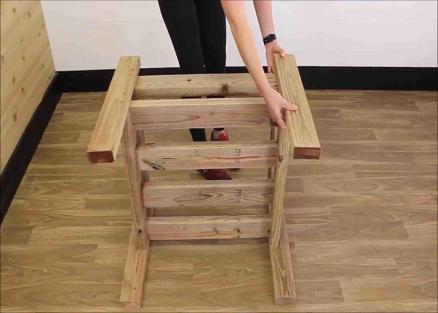 Assembling and securing the diy patio chair