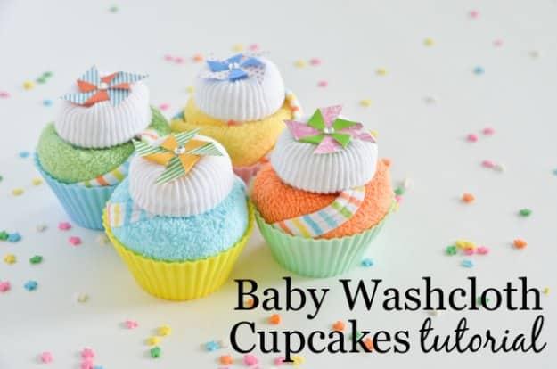 Baby Washcloth Cupcakes Tutorial, budget friendly and quick to put together and a favorite worth repeating