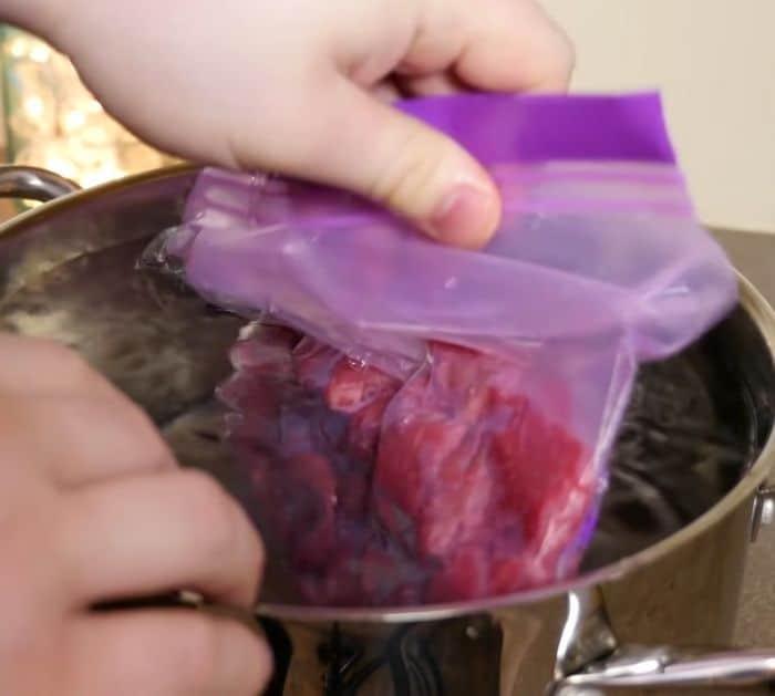 Easy Way To Vacuum Seal Any Freezer Bag
