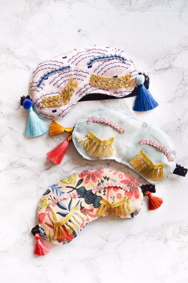 DIY Holly Golightly Sleep Masks, a fun DIY sleep mask worth sewing this weekend and a favorite pick from this roundup