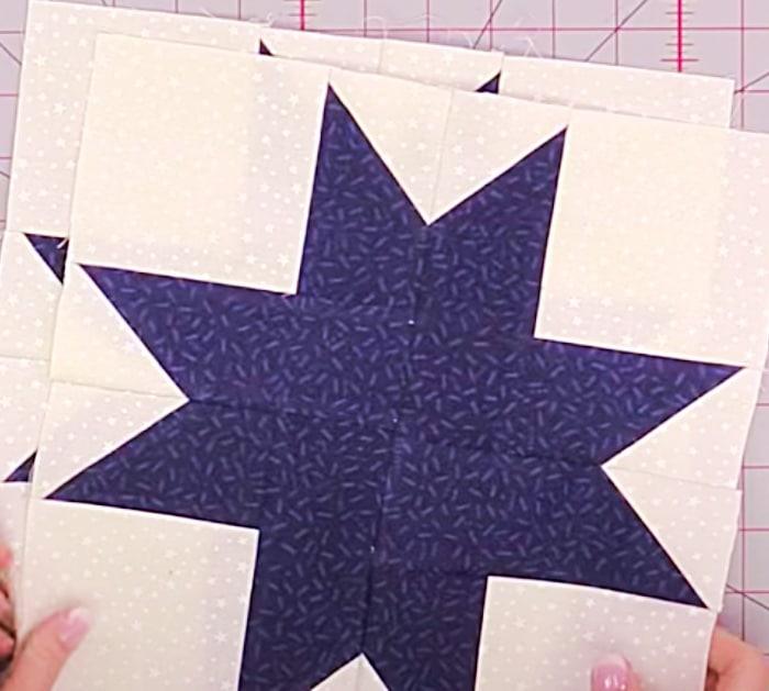 Patriotic red, white and blue table runner