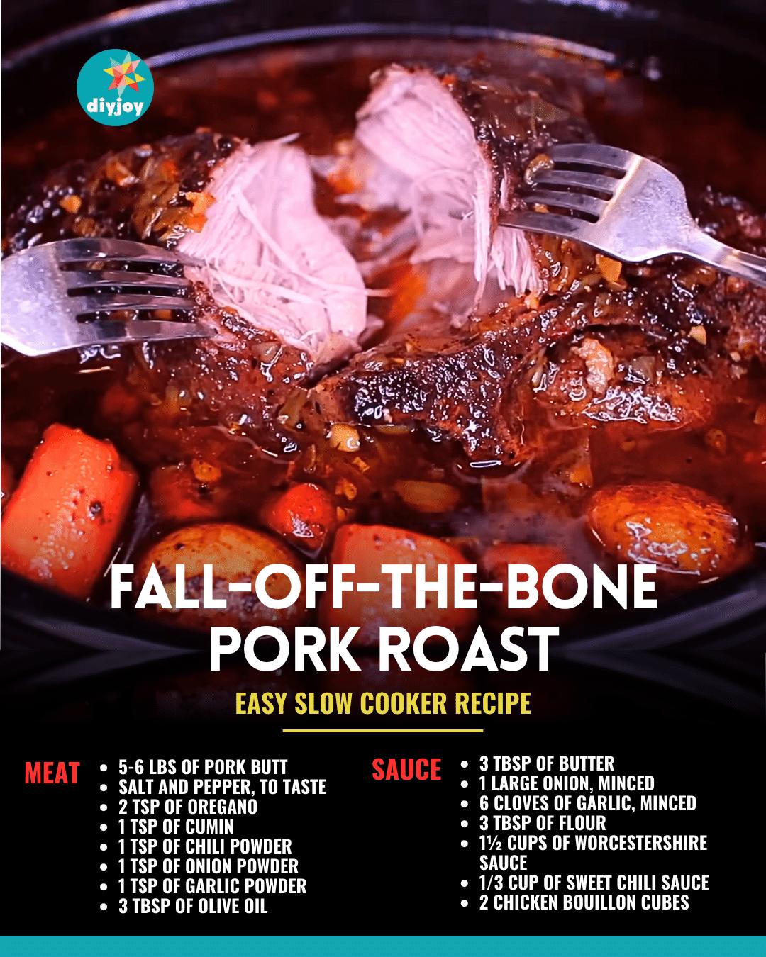 Easy Slow Cooker Sunday Pork Roast Recipe