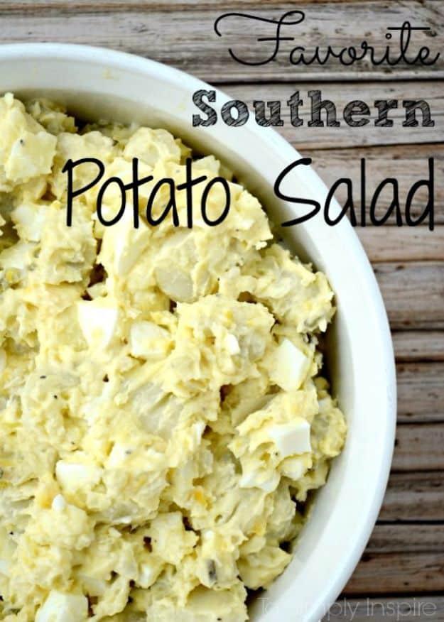 Best Country Cooking Recipes - Southern Potato Salad - Easy Recipes for Country Food Like Chicken Fried Steak, Fried Green Tomatoes, Southern Gravy, Breads and Biscuits, Casseroles