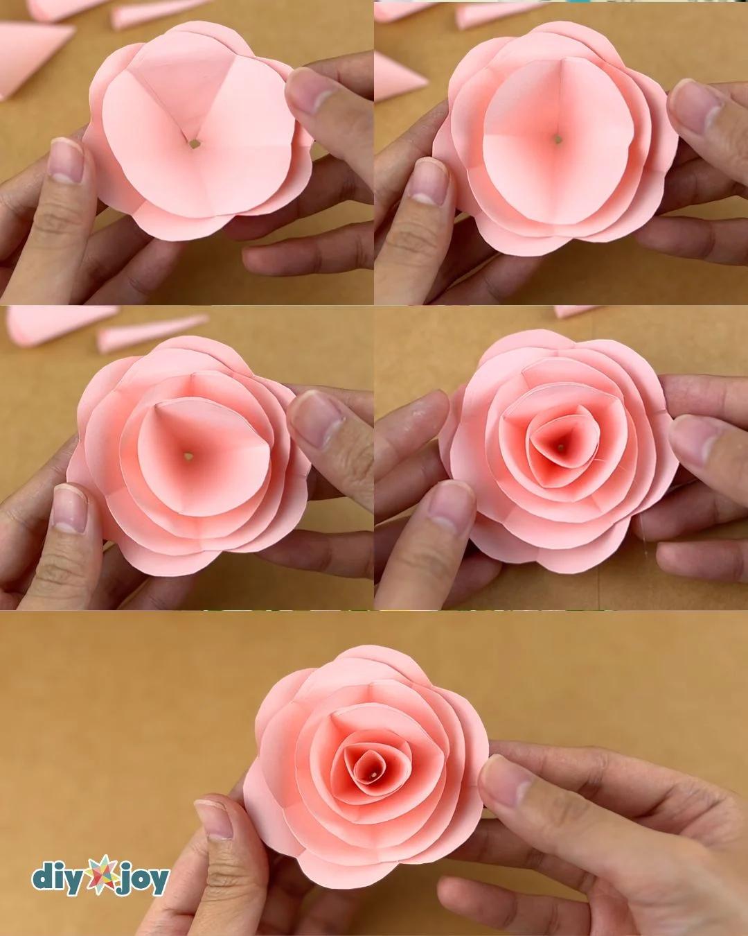 Paper Rose — making the rose
