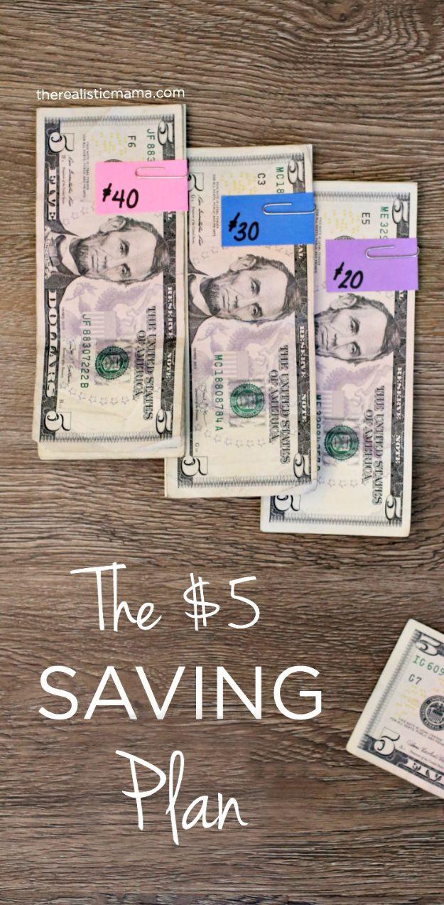Ways to Save Money in 2018 - $5 Saving Plan - Easy Money Saving Ideas and Tips for Budgeting - Cool Idea for Budget Planning and Smart Financial Advice for Beginners - Create Order