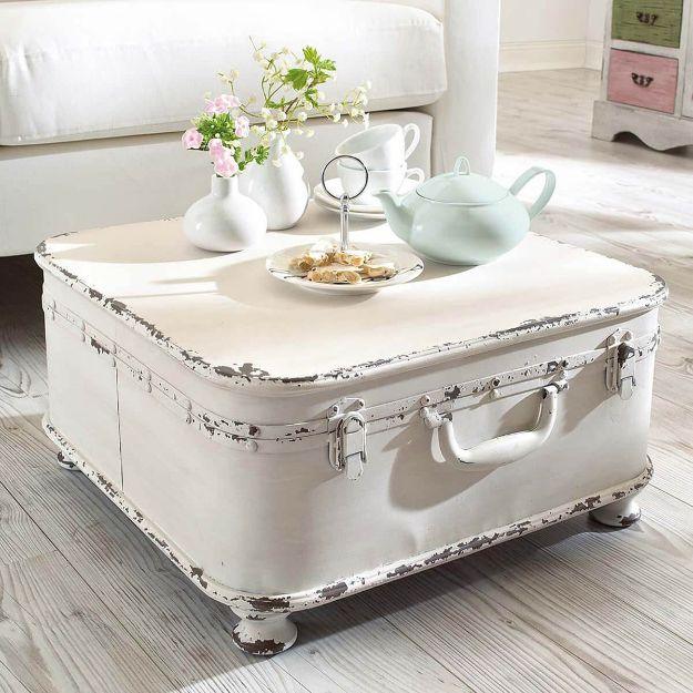 Large White Trunk Coffee Table, one of the best white decor ideas on this list and one worth bookmarking from this list
