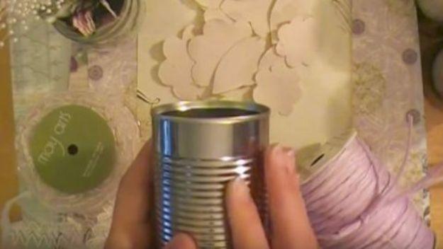 Decorated Tin Cans, quick enough to finish before nap time and a look that photographs beautifully once finished