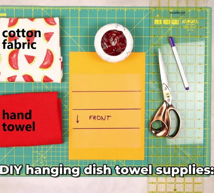 Easy Hanging Towel Sewing Tutorial