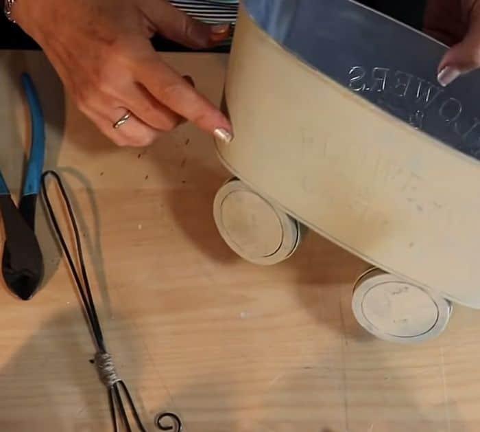 DIY Farmhouse Wagon Decor from Dollar Tree materials