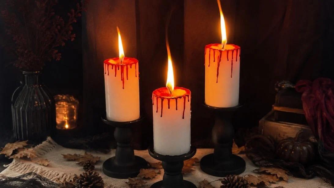 How to Make a Bloody Candle Using Crayon
