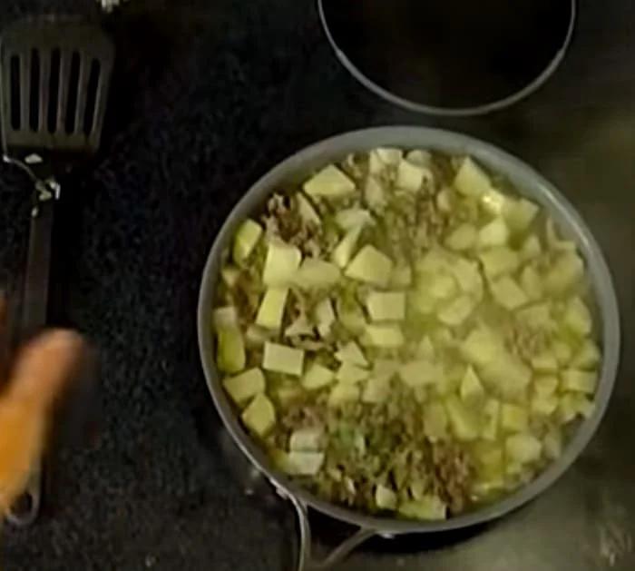 Make a one hundred year old casserole in a cast iron skillet