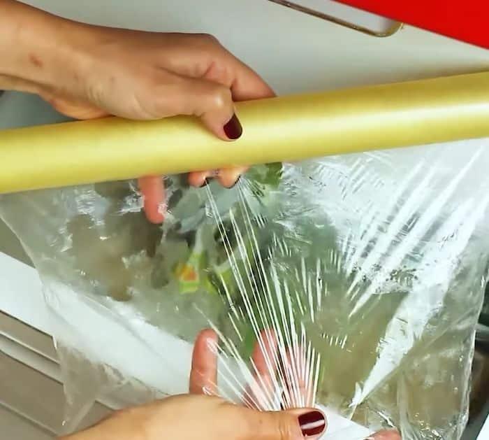 plastic wrap hack