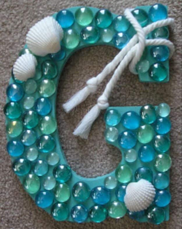 DIY Coastal Letter, a farmhouse decor accent, low key enough for a solo evening in and a statement worth the extra effort