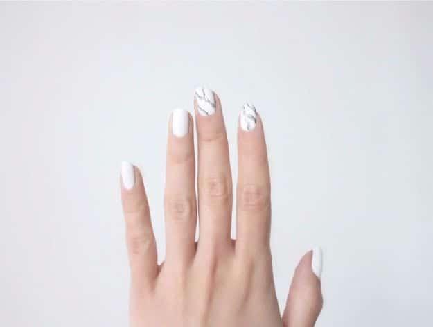 Marble Manicure, a fun quick nail art idea worth trying at home and one worth bookmarking from this list
