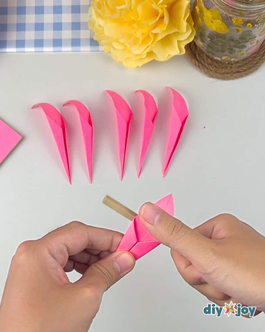 Homemade Post It Notes Paper Flowers — paper flower bouquet