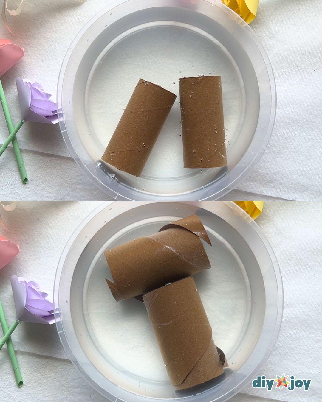 Homemade Birthday Banner Toilet Paper Rolls — soak