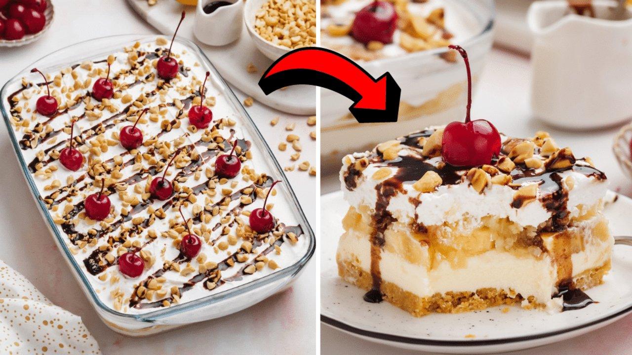 Easy 30-Minute Banana Split Cake Recipe