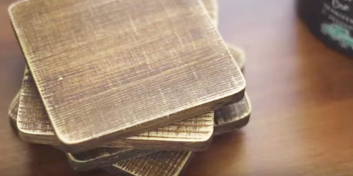 She Buys Wooden Squares, Stains Them…You’ll Need These When You See What She Does!