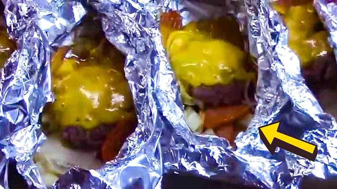 Hobo Cheeseburger Foil Packets Recipe