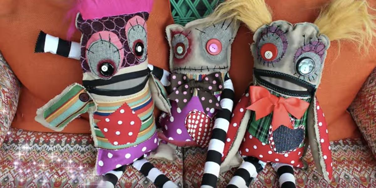 Make These Fun And Quirky Monster Dolls Out of Your Leftover Scraps!