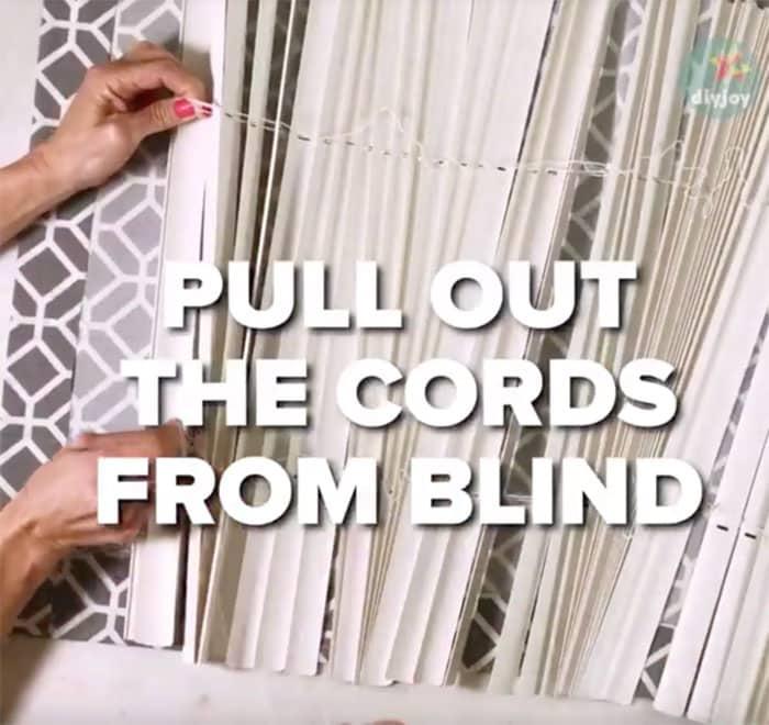 $12 DIY Roman Shade Made From A Mini Blind — steps for making a roman shade