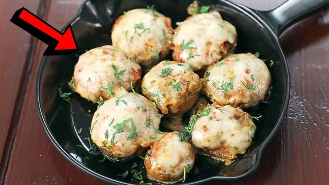 Easy-to-Make Cheesy Stuffed Mushrooms