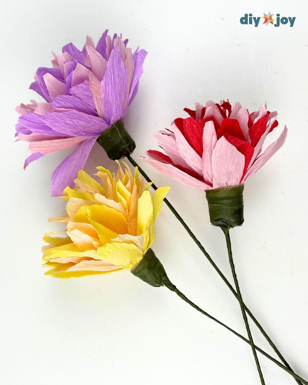 Homemade Crepe Paper Flowers — crepe paper flower tutorial