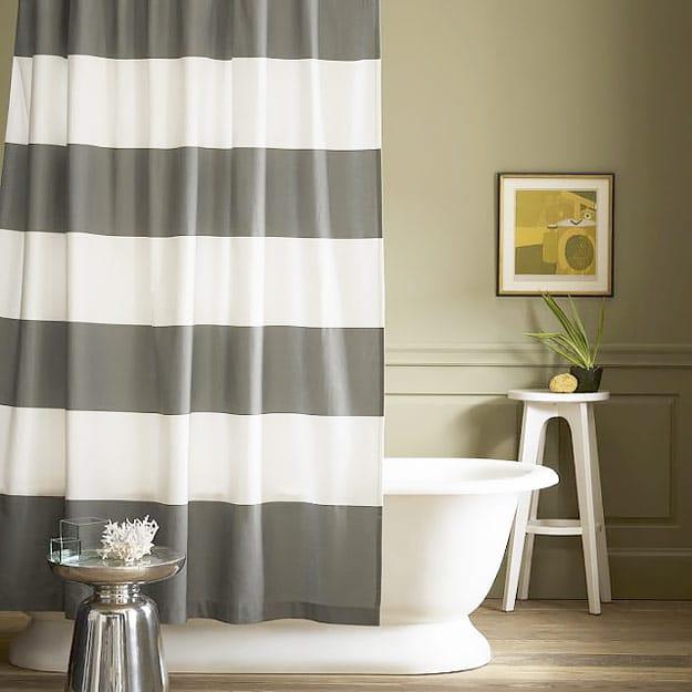 West Elm Inspired Shower Curtain, a fresh take on a classic idea and a project worth trying this weekend