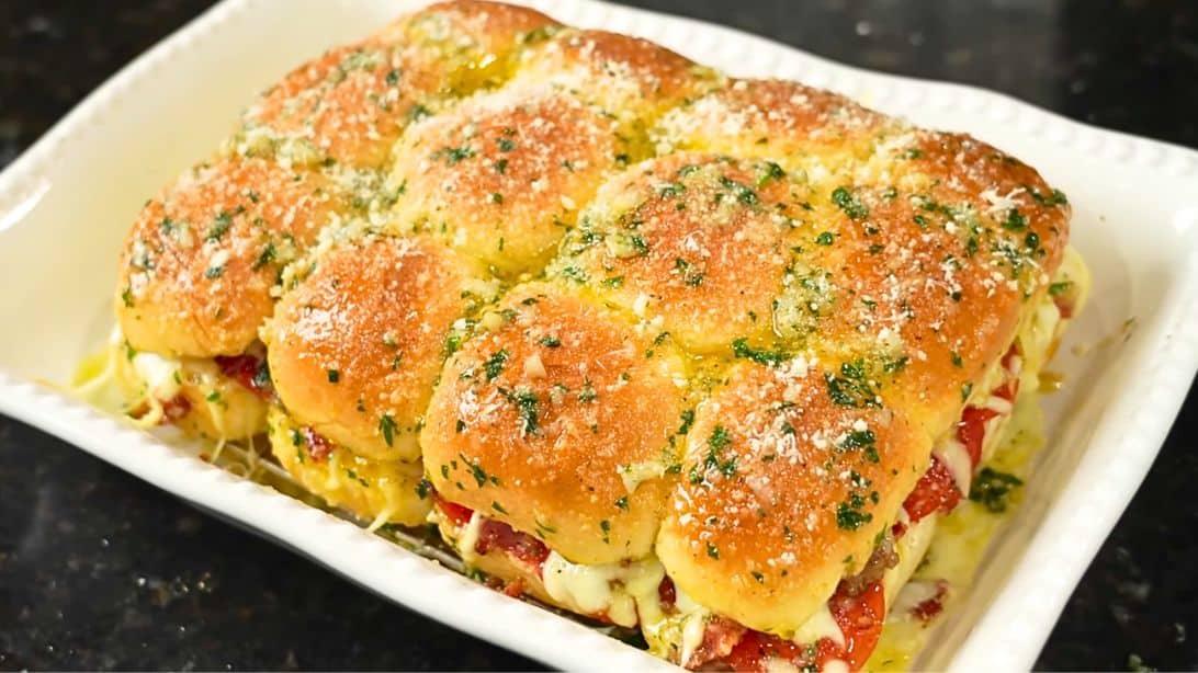 Easy Meat Lover’s Pizza Sliders Recipe