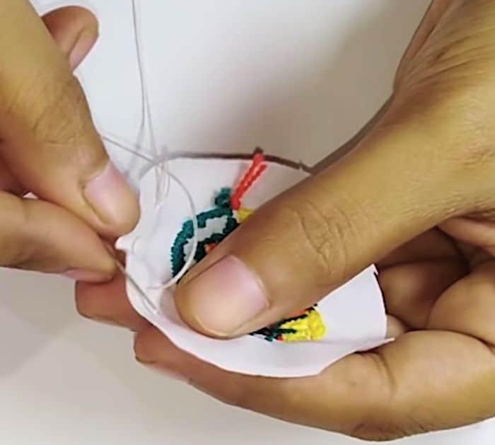 How to Embroider a Button