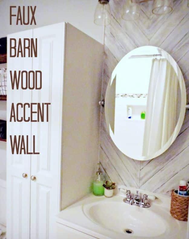 DIY Faux Finishes for Walls - Fake a Barn Wood Effect - Step by Step Tutorials for Do It Yourself Faux Finish Wall Textures - Rustic, Colour, Tuscan Style, Simple Metallic, Sponge