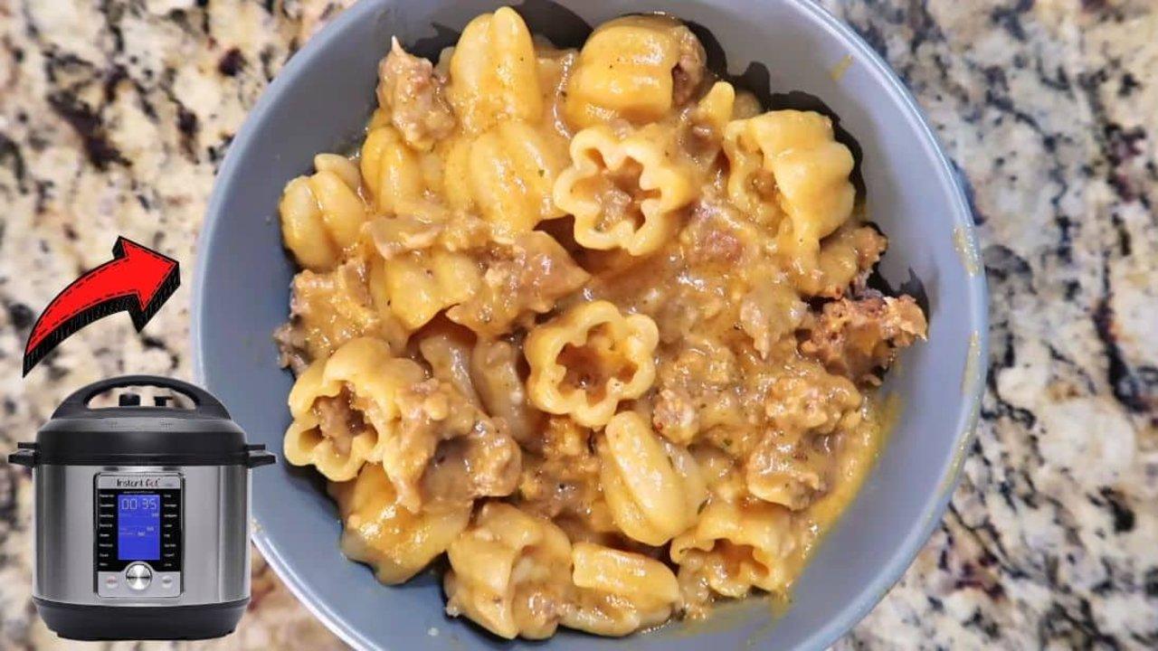6-Minute Instant Pot Pumpkin Sausage Pasta Recipe