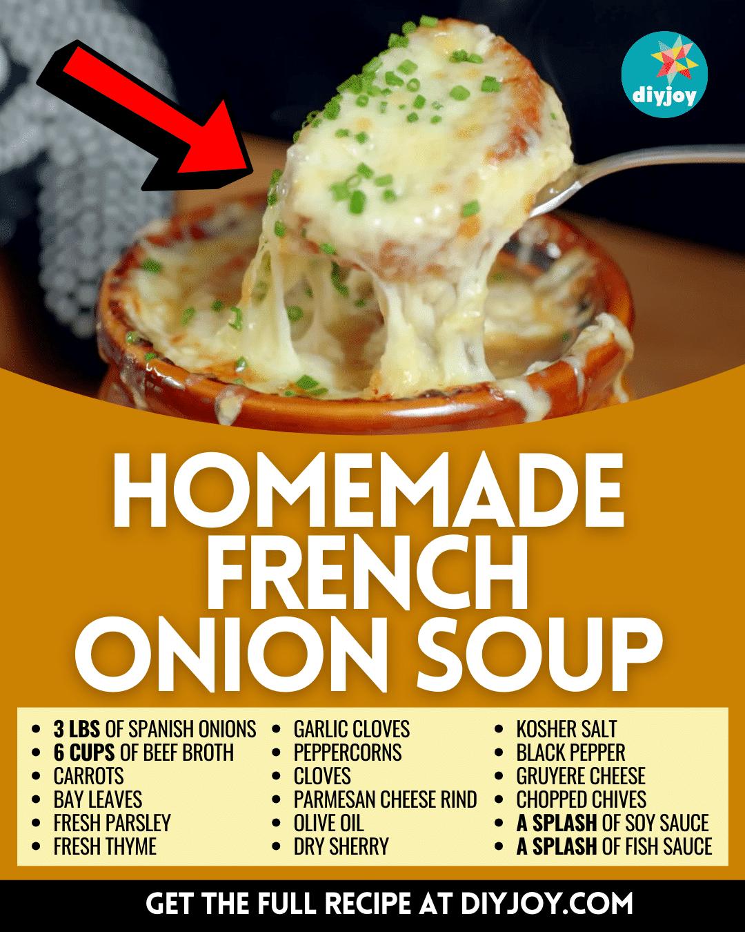 Homemade French Onion Soup Recipe