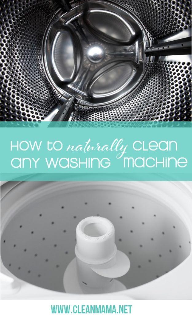 Naturally Clean Any Washing Machine, an easy trick for a cleaner load of laundry and a clever shortcut for laundry day
