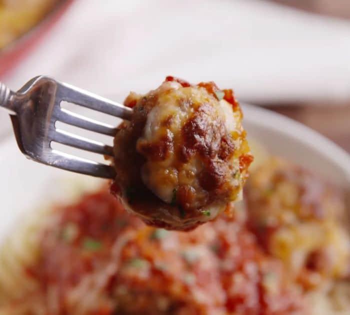 Easy To Make Skillet Parmesan Chicken Meatball