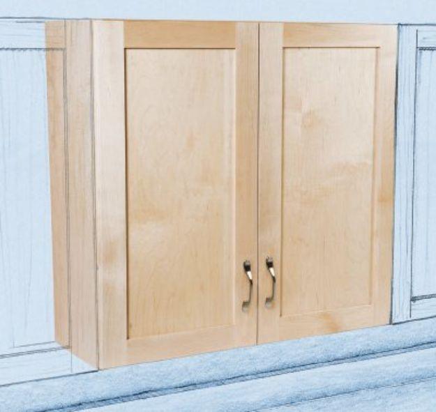 Plywood Upper Kitchen Cabinets, a budget storage upgrade, an outcome sturdier than the original setup