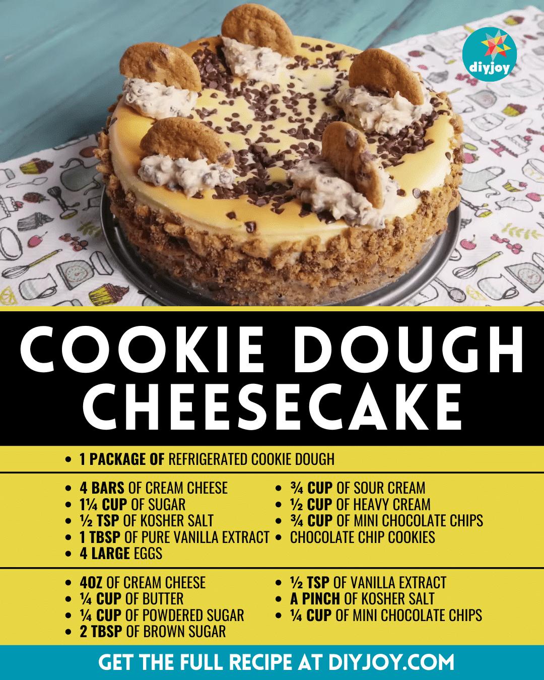 Easy Cookie Dough Cheesecake Recipe
