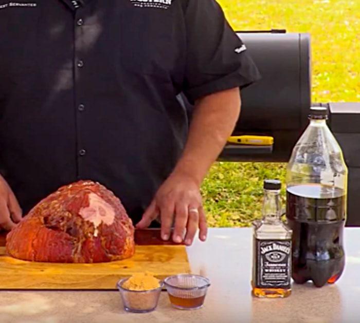 Learn to make a Jack Daniels Root beer Glazed Ham